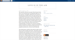 Desktop Screenshot of loveisintheair.blogspot.com