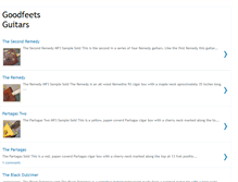Tablet Screenshot of goodfeetsguitars.blogspot.com