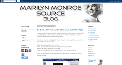 Desktop Screenshot of marilynmonroesource.blogspot.com
