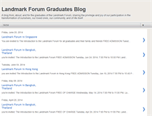 Tablet Screenshot of aboutlandmarkforum.blogspot.com
