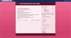 Desktop Screenshot of poeticallybound.blogspot.com