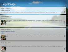 Tablet Screenshot of lumpybadger.blogspot.com