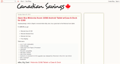 Desktop Screenshot of canadiansavings.blogspot.com