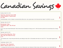 Tablet Screenshot of canadiansavings.blogspot.com