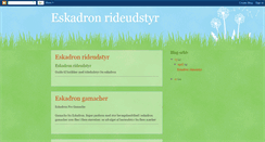 Desktop Screenshot of eskadron-rideudstyr.blogspot.com