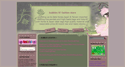 Desktop Screenshot of bubbleslilfashionstore.blogspot.com