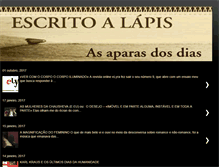 Tablet Screenshot of escrito-a-lapis.blogspot.com