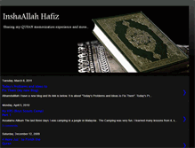 Tablet Screenshot of inshaallahhafiz.blogspot.com