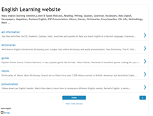 Tablet Screenshot of english-learning-website.blogspot.com