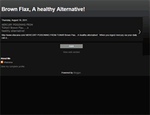 Tablet Screenshot of brownflax.blogspot.com