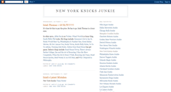 Desktop Screenshot of newyorkknicksjunkie.blogspot.com
