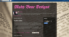 Desktop Screenshot of madybone.blogspot.com