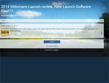 Tablet Screenshot of millionairelaunch.blogspot.com