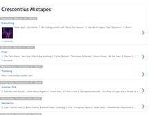 Tablet Screenshot of crescentius-mixtapes.blogspot.com