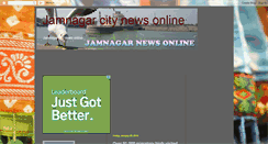 Desktop Screenshot of jamnagardaily.blogspot.com