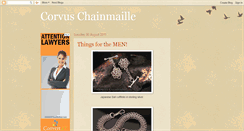 Desktop Screenshot of corvuschainmaille.blogspot.com