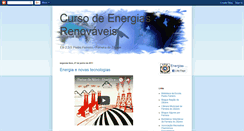 Desktop Screenshot of energiasrenovaveisfzz.blogspot.com