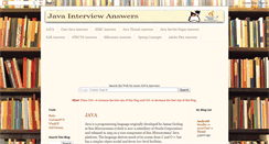 Desktop Screenshot of java-interview-answers.blogspot.com