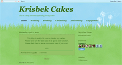 Desktop Screenshot of krisbekcakes.blogspot.com