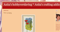 Desktop Screenshot of anitashobbyverslaving.blogspot.com