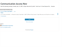 Tablet Screenshot of commaccessnowtx.blogspot.com