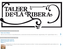 Tablet Screenshot of blogtallerdelaribera.blogspot.com