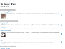 Tablet Screenshot of desecretdiary.blogspot.com