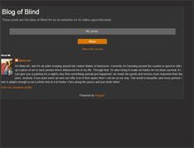 Tablet Screenshot of blogofblind.blogspot.com