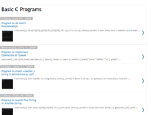 Tablet Screenshot of basiccprograms.blogspot.com