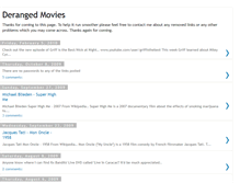 Tablet Screenshot of derangedmovies.blogspot.com