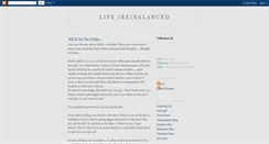 Desktop Screenshot of liferebalanced.blogspot.com