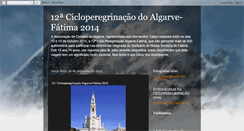 Desktop Screenshot of cicloperegrinosalgarvefatima.blogspot.com