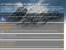 Tablet Screenshot of cicloperegrinosalgarvefatima.blogspot.com