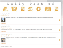 Tablet Screenshot of dailydashofawesome.blogspot.com