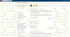 Desktop Screenshot of livluvsvariety.blogspot.com