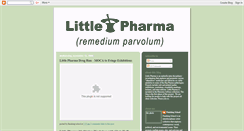 Desktop Screenshot of little-pharma.blogspot.com