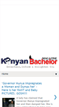 Mobile Screenshot of kenyanbachelor.blogspot.com