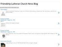 Tablet Screenshot of friendshiplutheranchurchnewsblog.blogspot.com