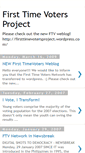 Mobile Screenshot of firsttimevotersproject.blogspot.com