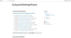 Desktop Screenshot of fuckyouimthekingoffrance.blogspot.com