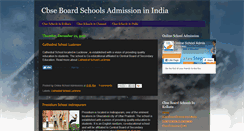 Desktop Screenshot of cbse-board-schools-india.blogspot.com