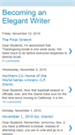 Mobile Screenshot of becominganelegantwriter.blogspot.com