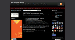 Desktop Screenshot of free-easy-english-lesson.blogspot.com