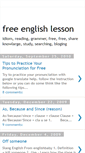 Mobile Screenshot of free-easy-english-lesson.blogspot.com