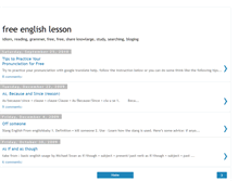 Tablet Screenshot of free-easy-english-lesson.blogspot.com