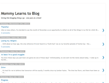 Tablet Screenshot of mommylearnstoblog.blogspot.com