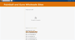 Desktop Screenshot of paintballandgunswholesalesites.blogspot.com