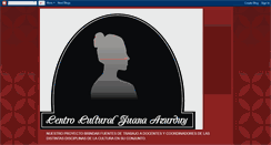 Desktop Screenshot of centroculturaljuanaazurduy.blogspot.com