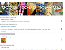 Tablet Screenshot of moderndomesticmamas.blogspot.com