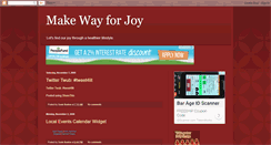 Desktop Screenshot of makewayforjoy.blogspot.com